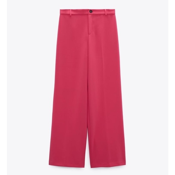 New Zara | Pink Highrise Trousers - Picture 8 of 15